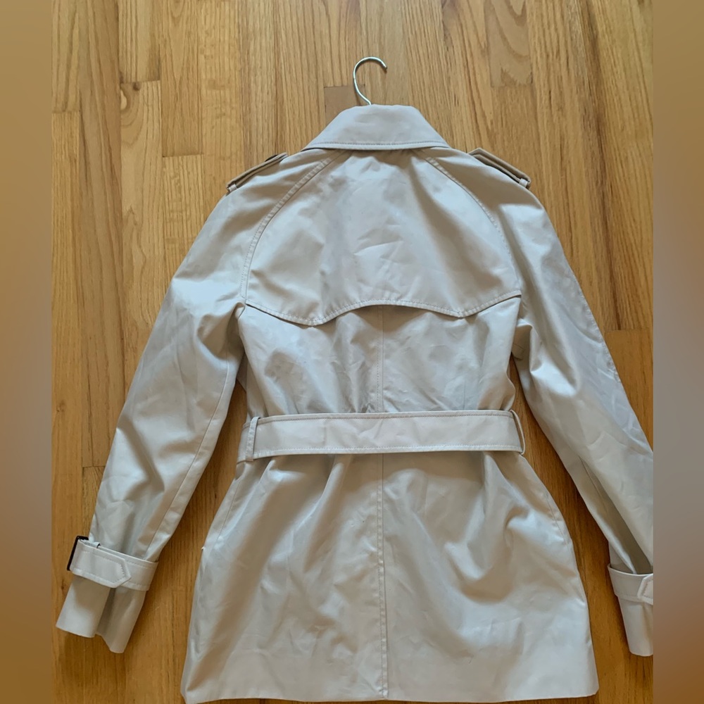Coach Solid short trench coat in XS